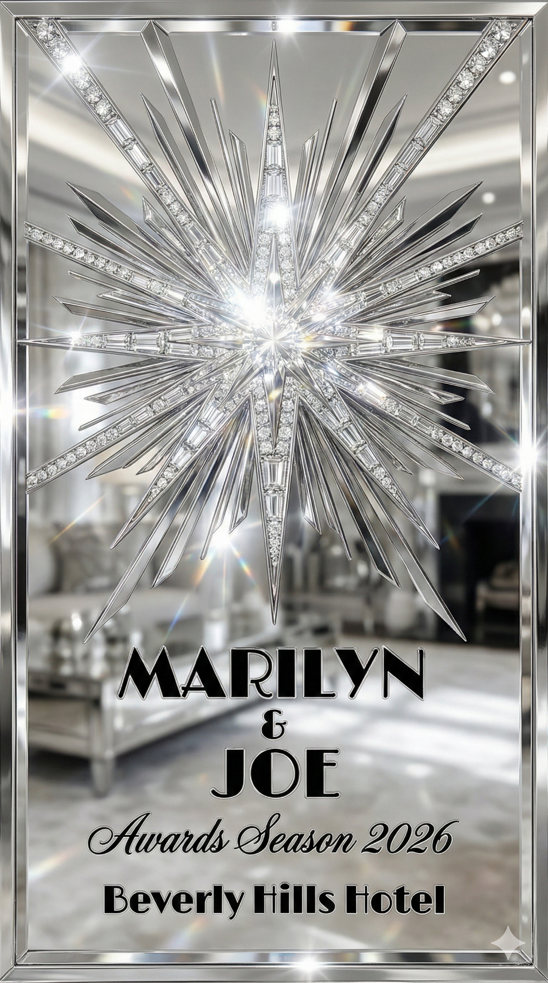 trend: Hollywood Glamour Mirror Gold | Vibe: Old Hollywood, high shine, mirrored surfaces, Dorothy Draper aesthetic.