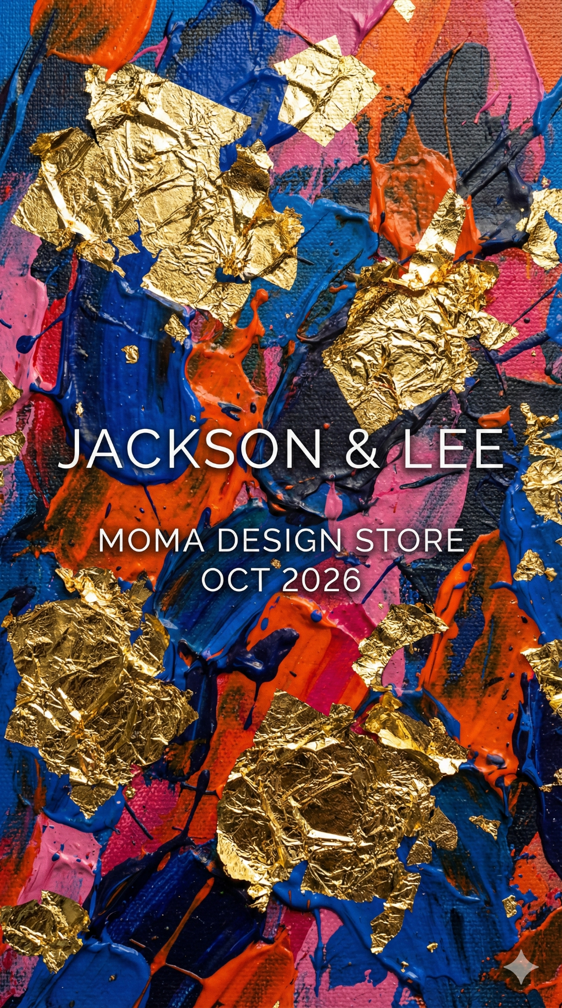 trend: Abstract Art Colorful | Vibe: NYC Gallery opening, painterly, vibrant, gold leaf chaos.