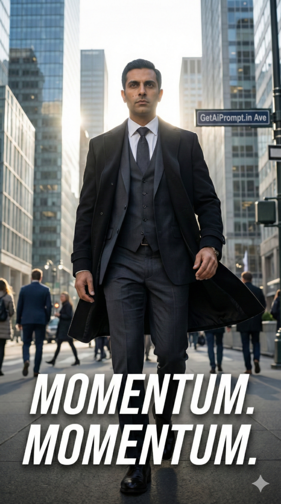 Trend: Street Style Business | Vibe: Unstoppable, Momentum, Street Style Business, 'On my way to close the deal'