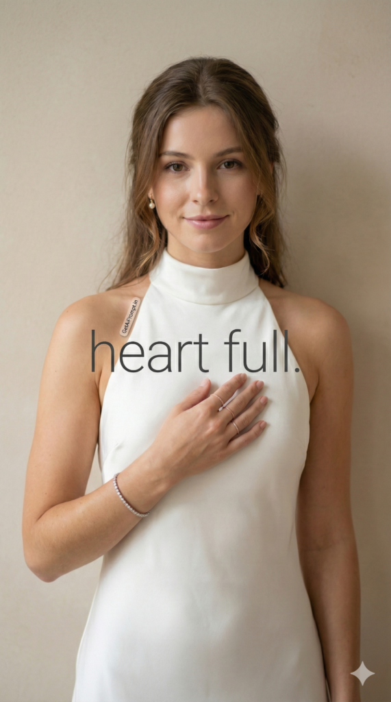 Trend: Honest Emotion | Vibe: Honest emotion, 'Thank you,' humble elegance