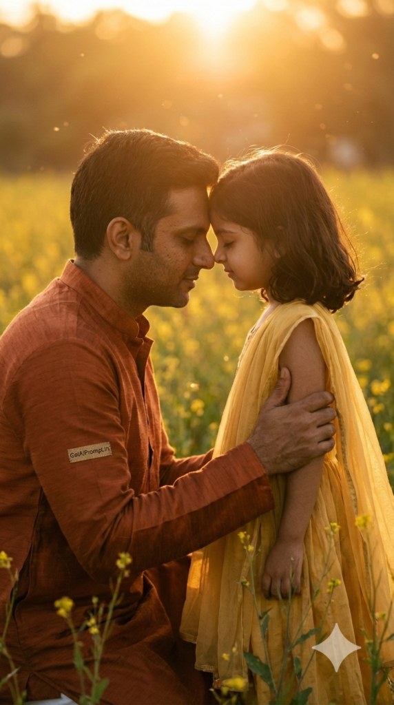 trend: Bollywood Cinematic | Vibe: Bollywood emotional climax, magic hour, spiritual connection