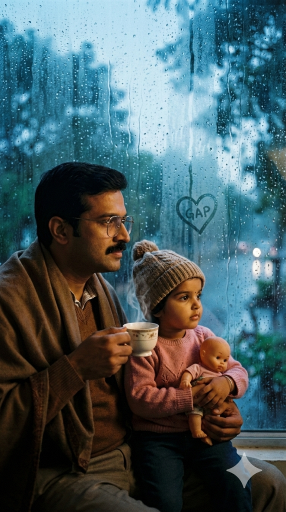 trend: Cinematic Monsoon | Vibe: Chai, Pakoras, rain on glass, blurred world.