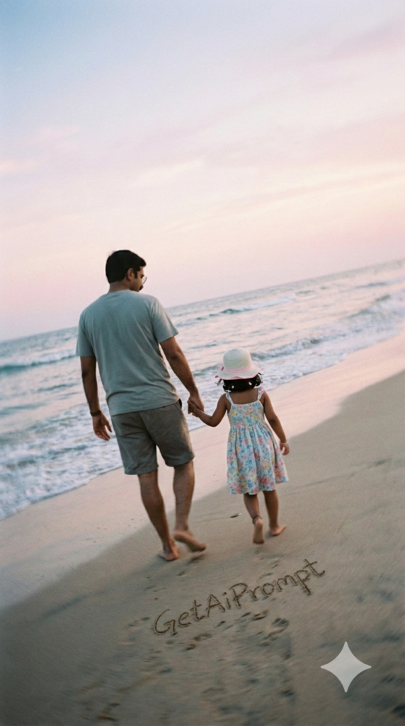 trend: Disposable Camera Beach | Vibe: Goa trip 2005, sunset, salty air, blurry horizon.