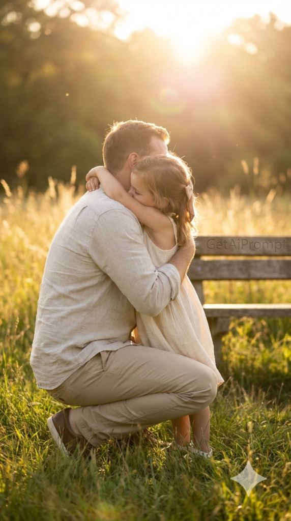 Trend: Sunset Park Hug | Vibe: The movie poster shot. Warmth, halos, divine connection.