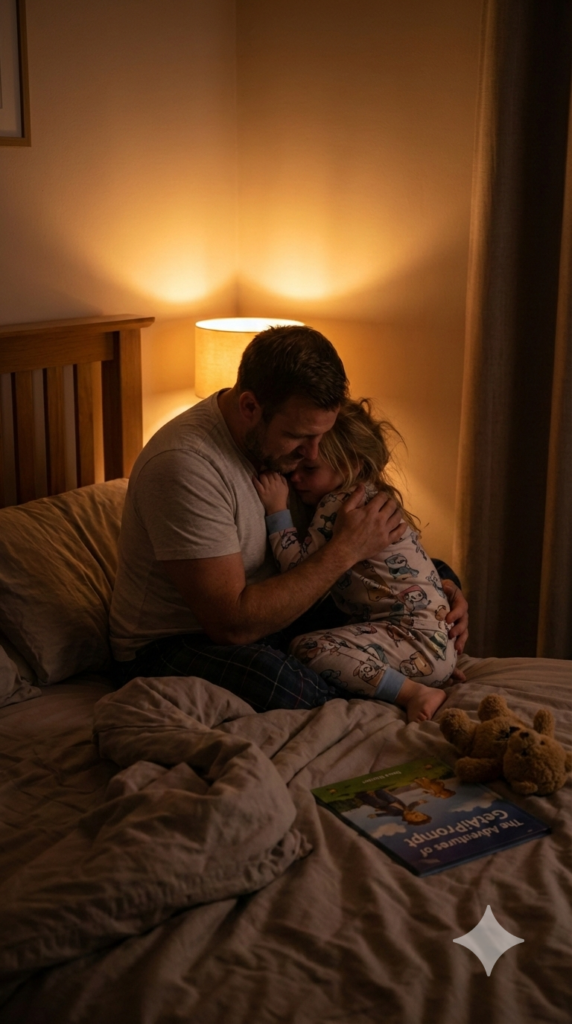 Trend: Cozy Night Routine | Vibe: Safety from monsters, warm lamp, whispering, sleepy.