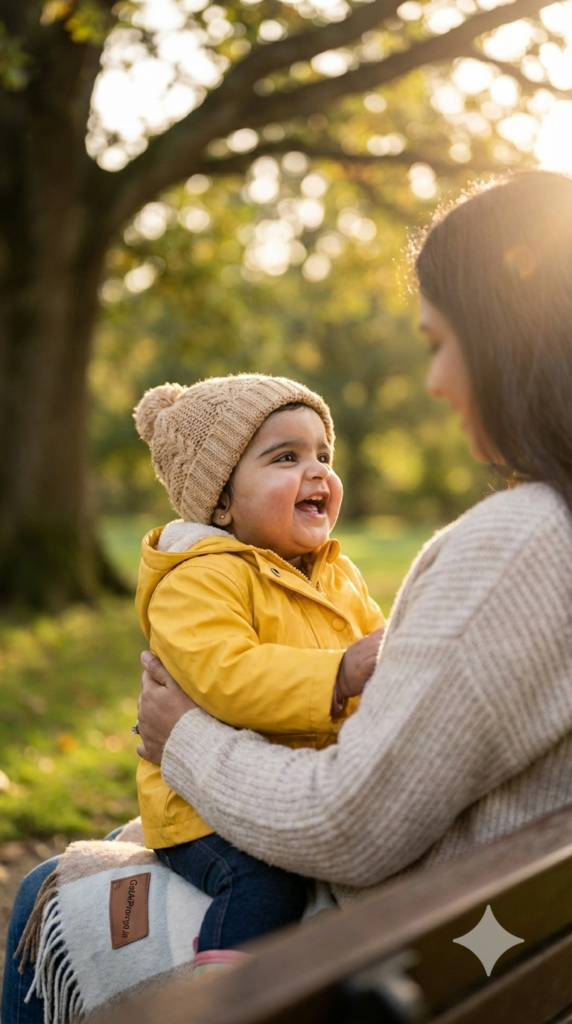 Parent and Baby Interaction Emotional Bond Family Photoshoot AI Portrait Lifestyle