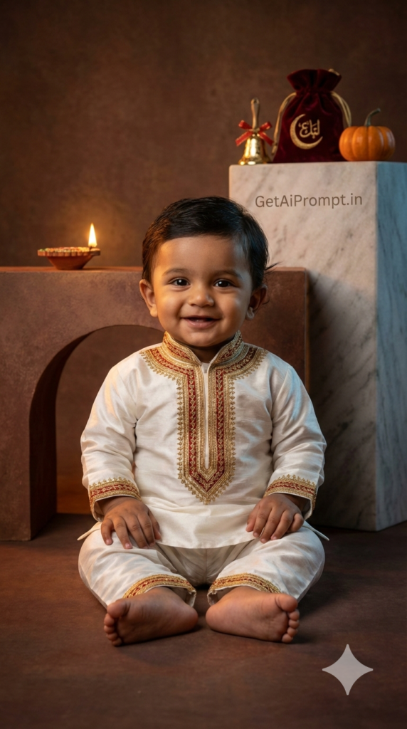 Multi-Holiday Cultural Fusion Baby Shoot Vogue Editorial AI Prompt