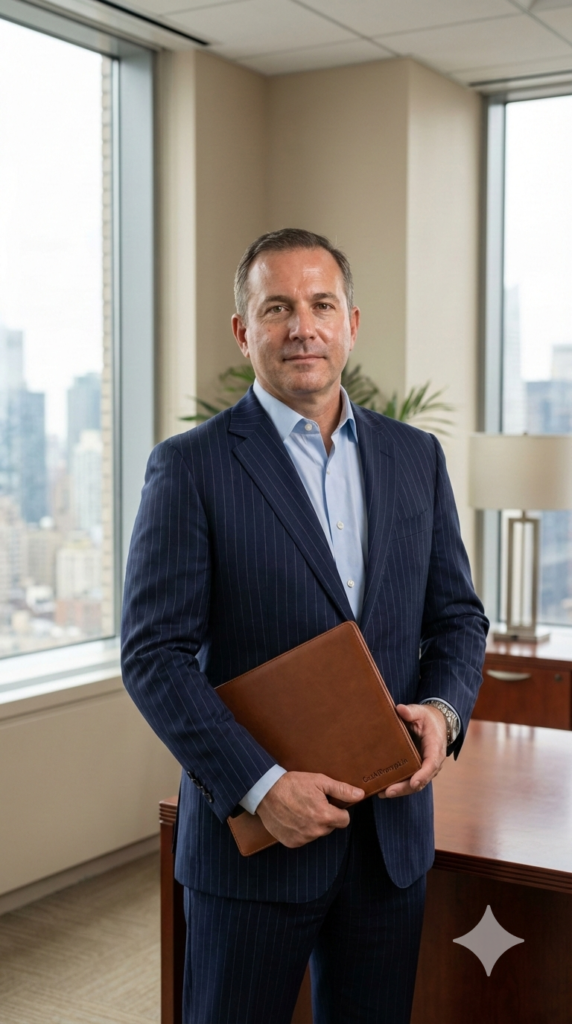 Corner Office Leadership Presence AI Executive Photo