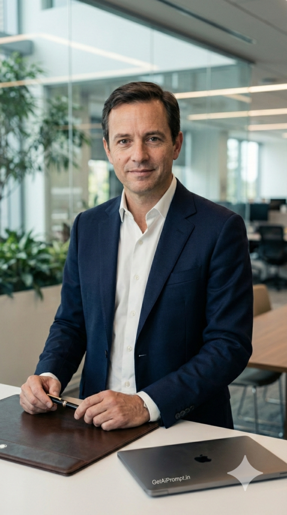 Modern Silicon Valley Executive Look AI Portrait Visionary Tech Headshot