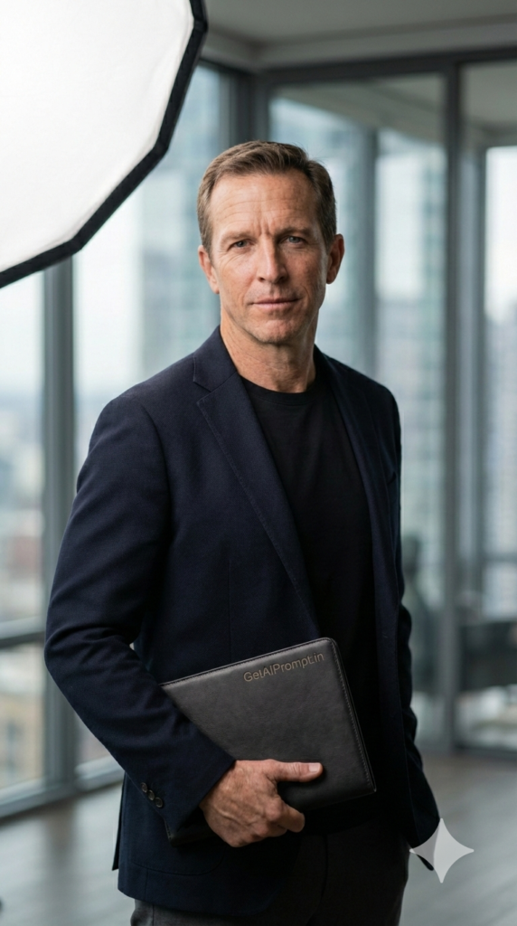 Venture-Backed Founder Editorial Tech Luxury Portrait AI Headshot Premium Startup Executive