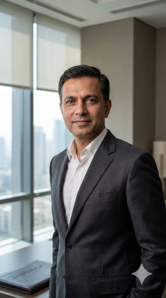 Manhattan Corner Office Executive Portrait AI C-Suite LinkedIn Headshot