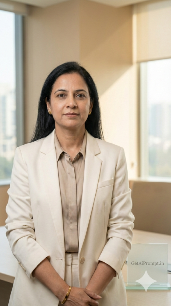 Female CEO Quiet Luxury Portrait AI Headshot High-End Corporate Branding