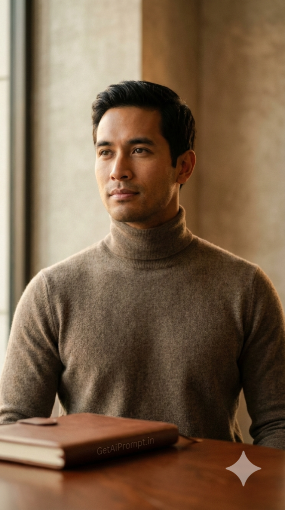 The Quiet Power Executive Minimal Portrait FinTech Leader AI Image