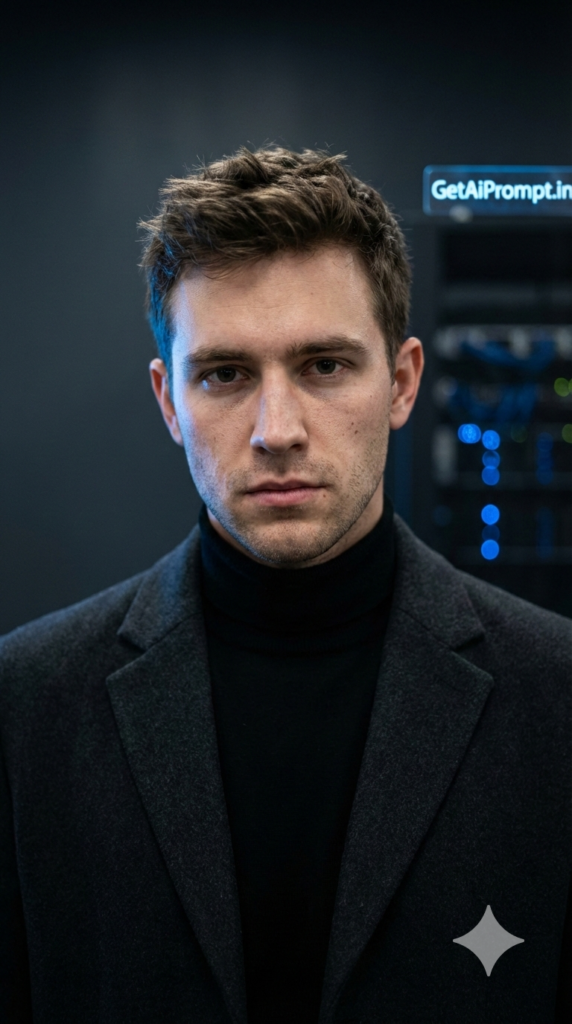 The AI Entrepreneur Minimal Confidence Frame Deep Tech Founder Headshot