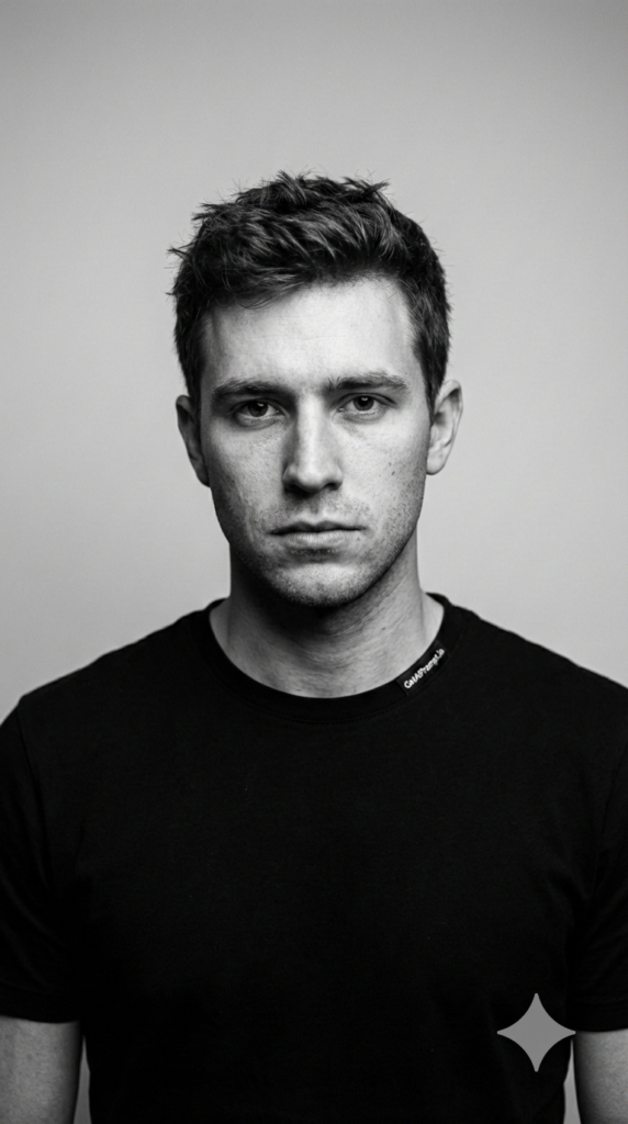 The Apple-Style Monochrome Leadership Portrait Precision Tech AI Generator