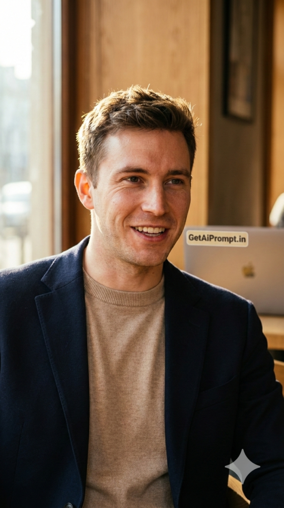 The Warm Neutral Founder Branding Headshot Consumer Tech AI Photo