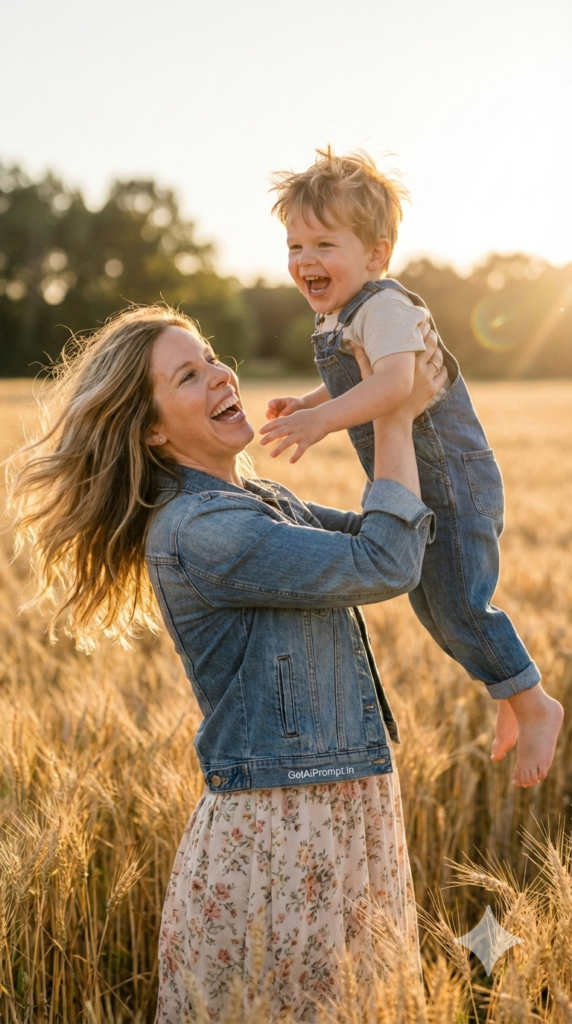 Field of Tall Grass Playful Lift AI Photography Prompts