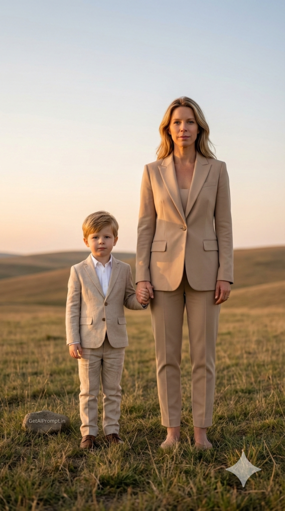 Minimal Open Field Portrait Luxury Natural Edit AI Prompt