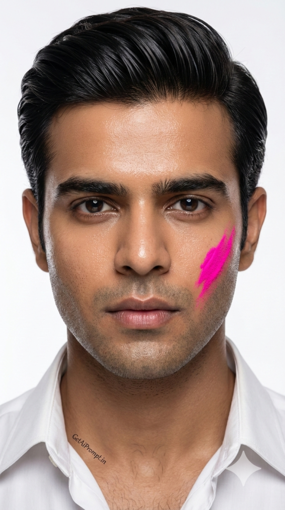 Minimal White Portrait Close Up High Fashion Status Signal Vogue Holi