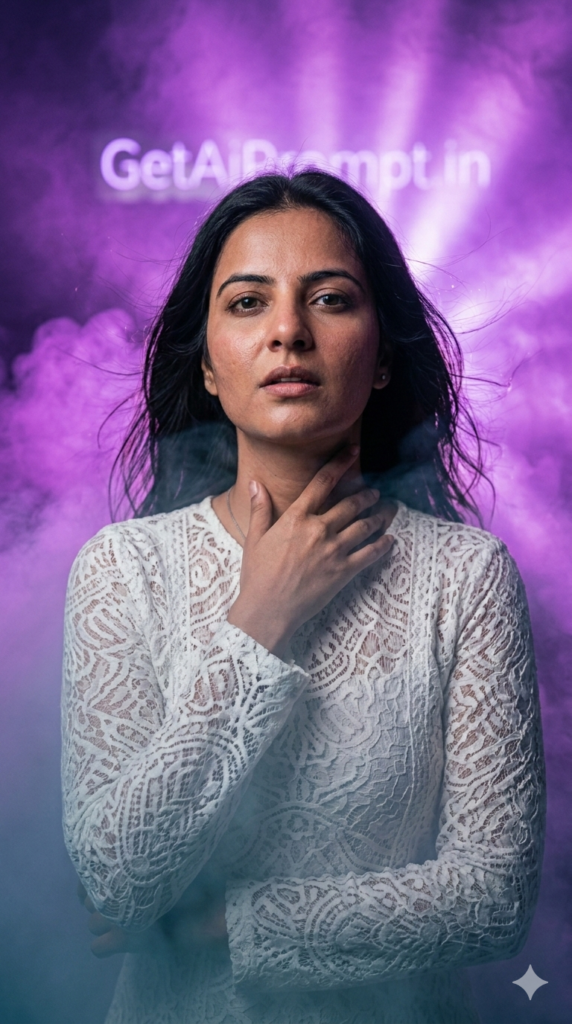 Cinematic Colored Smoke Festival Drama AI Prompt and Moody Studio Volumetric Fog Photography