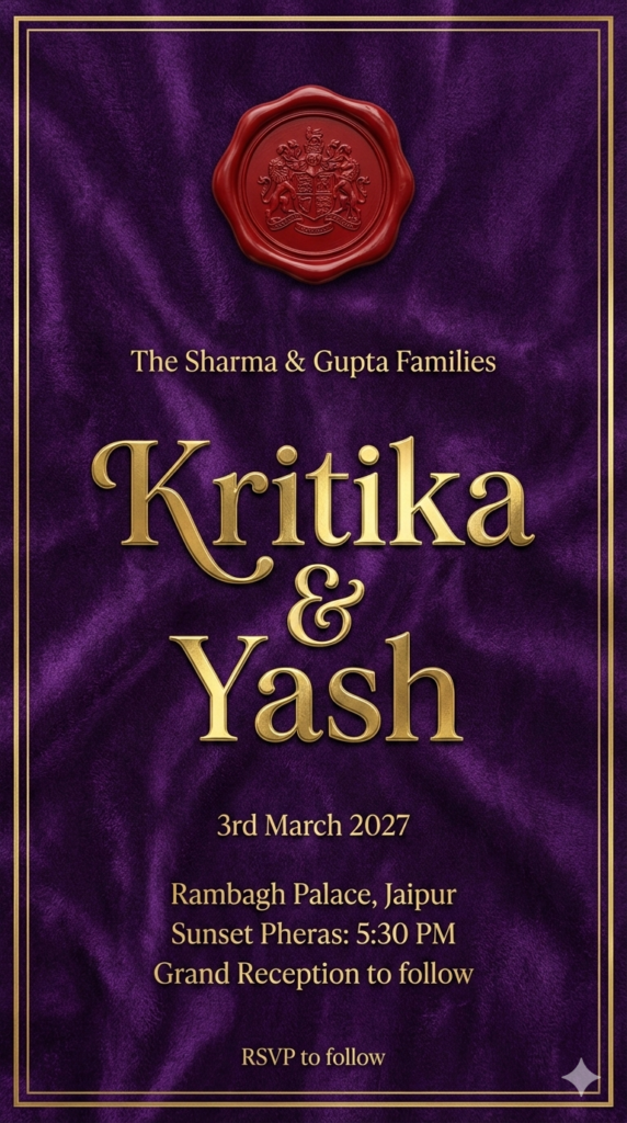 Velvet Box Concept Luxury Indian Wedding Card Design