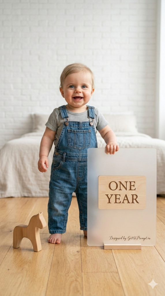 Memory Board Chronicle Baby Photography Prompt Milestone Board AI