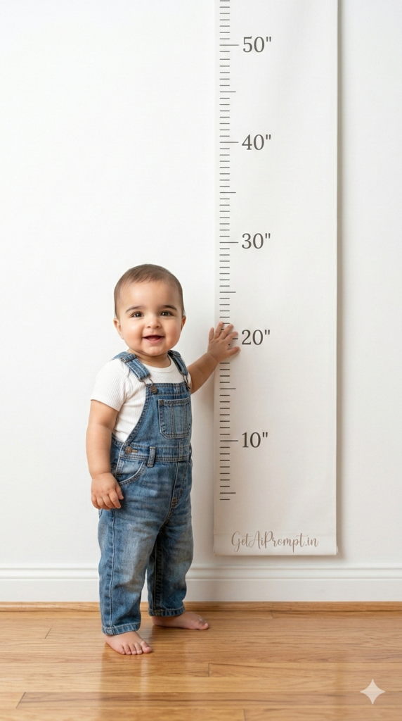 Growth Chart Wall Series Photo Prompt Progressive Baby Photography