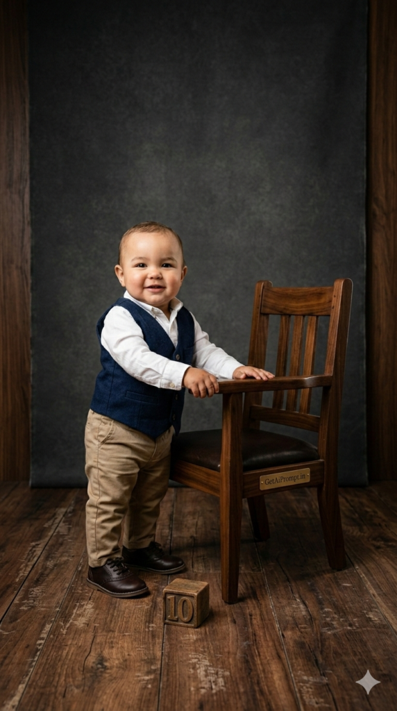 Classic Portrait Chair Series Photography Prompt Timeless Heirloom Infant Photo