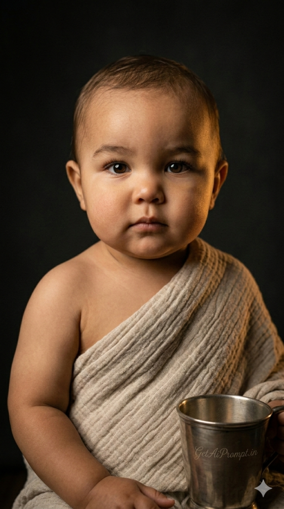 Soft Candlelight Simulation Fine Art Baby Prompt Cinematic Emotional Portrait