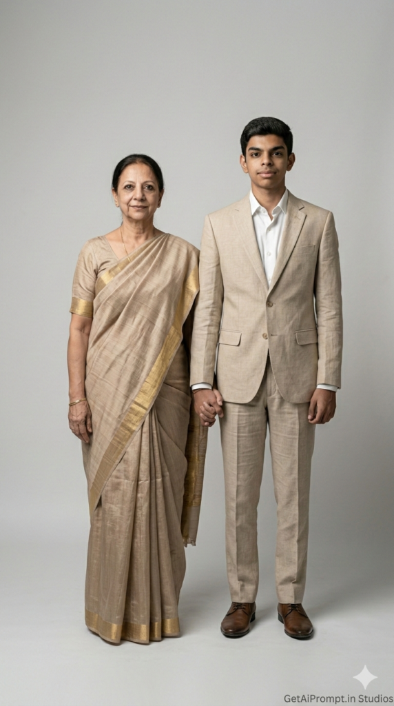 Option 7 Hand-in-Hand Classic Pose High-End Editorial AI