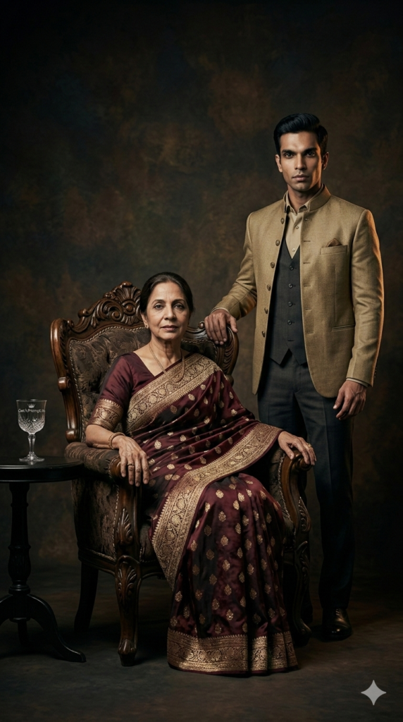 Option 14 Legacy Throne Concept Museum Portrait AI Mother Son