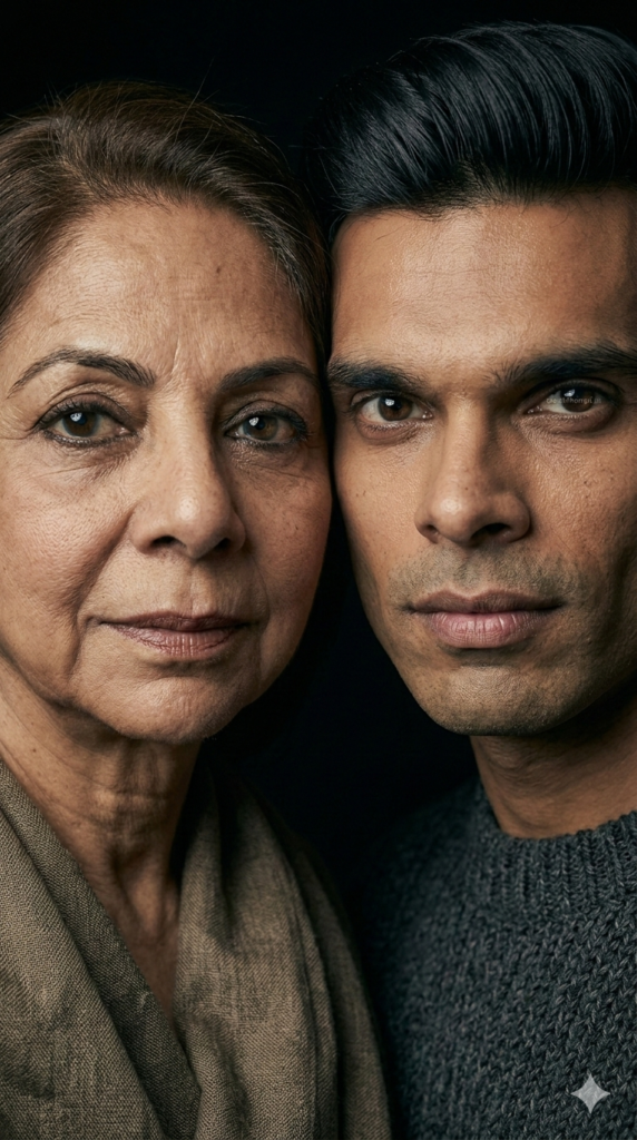 Option 18 Generational Strength Extreme Close-Up AI Mother Son