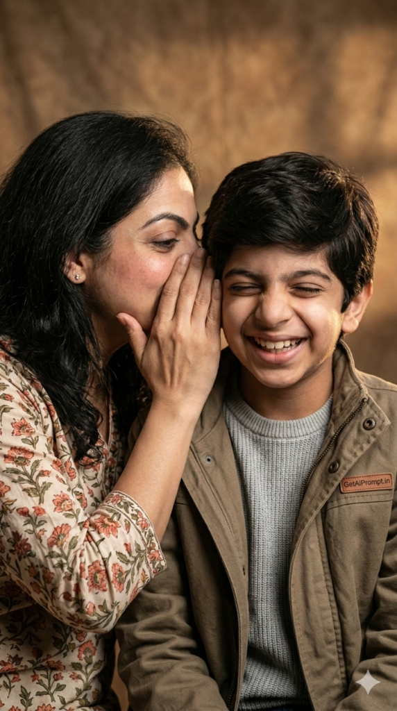 Option 28 Whisper & Giggle Intimate Portrait AI Mother Son