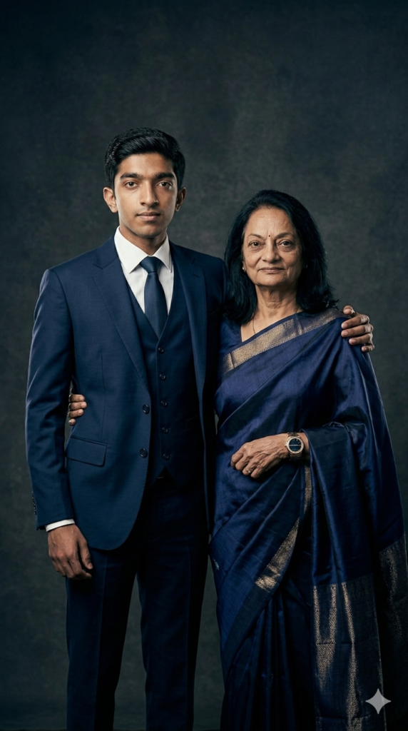 Option 48 Adult Milestone Pride Portrait Elite AI Mother Son