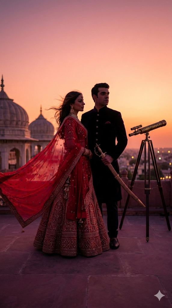 Sunset Terrace Power Frame AI Prompt Magazine Cover