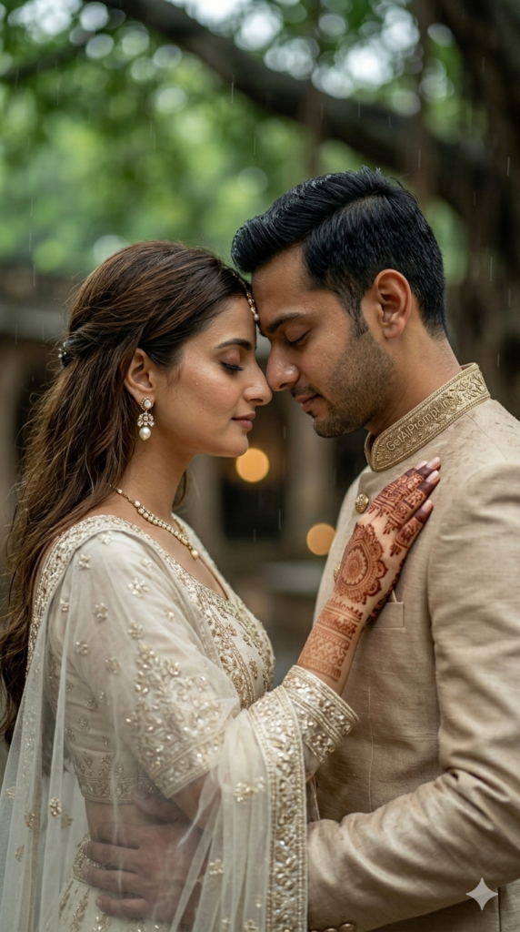 4 The Soulful Forehead Touch Intimate Macro Portrait Monsoon AI Prompt