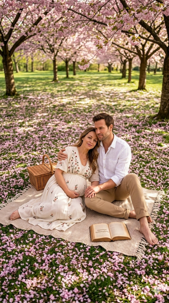 Grounded Romance on the Blossom Blanket Editorial Picnic
