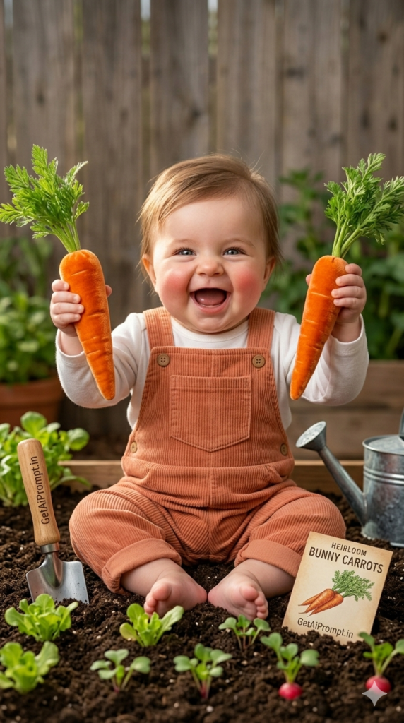 7 The Playful Carrot Patch Farm To Table Baby Photography AI