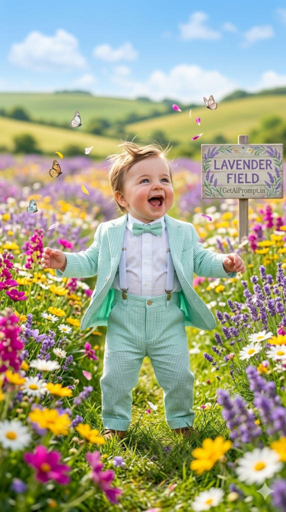 9 The Bunny Hop Meadow High Energy Outdoor Baby Photography AI