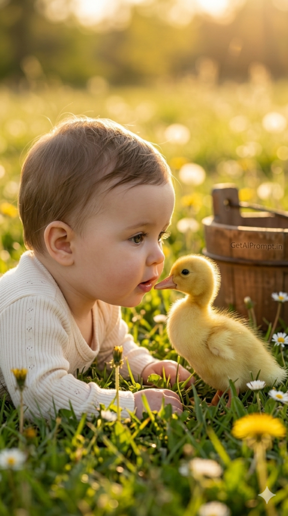 20 The Spring Duckling/Bunny Interaction Hyper Realistic Animal Baby AI