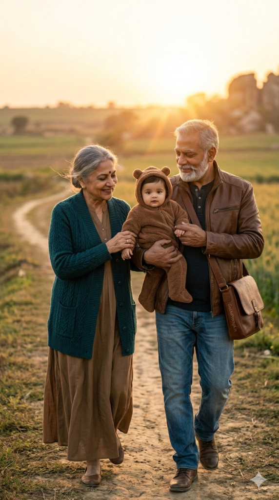 The Golden Hour Stroll Cinematic Outdoor AI Portrait