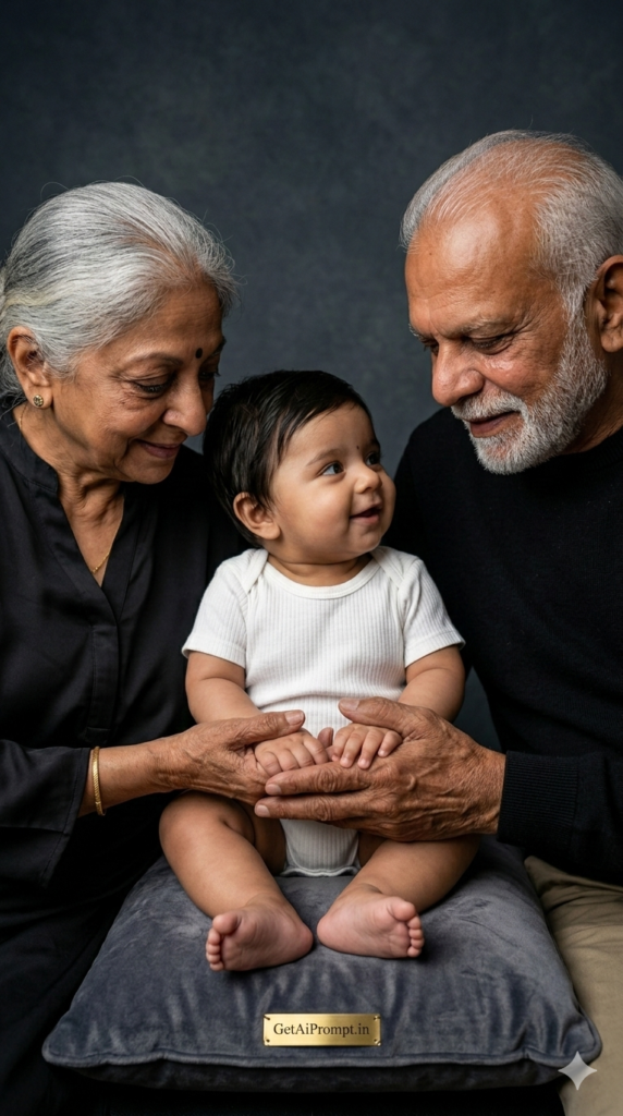 Fine-Art Legacy Generational Hands AI Portrait