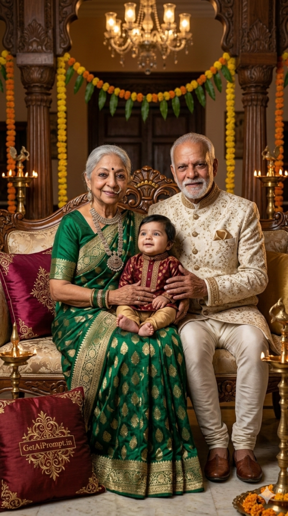 Royal Heritage Cultural Family AI Portrait