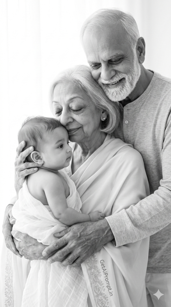 The Tender Whisper Airy Monochrome AI Portrait