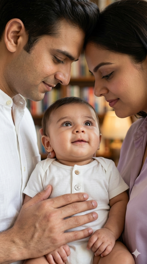 The Family Forehead Touch Ethereal Intimacy Portrait AI