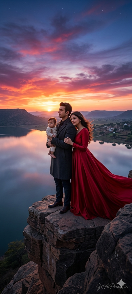 The Epic Sunset Silhouette Legacy Horizon AI Portrait