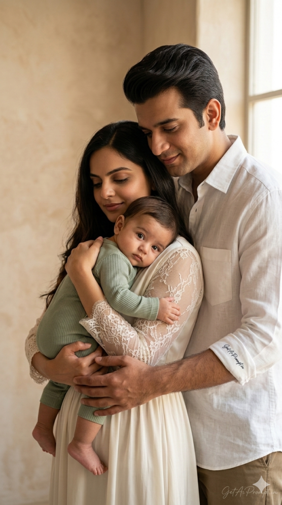 The Mothers Shoulder Rest Deep Nurturing Family AI Portrait Prompt