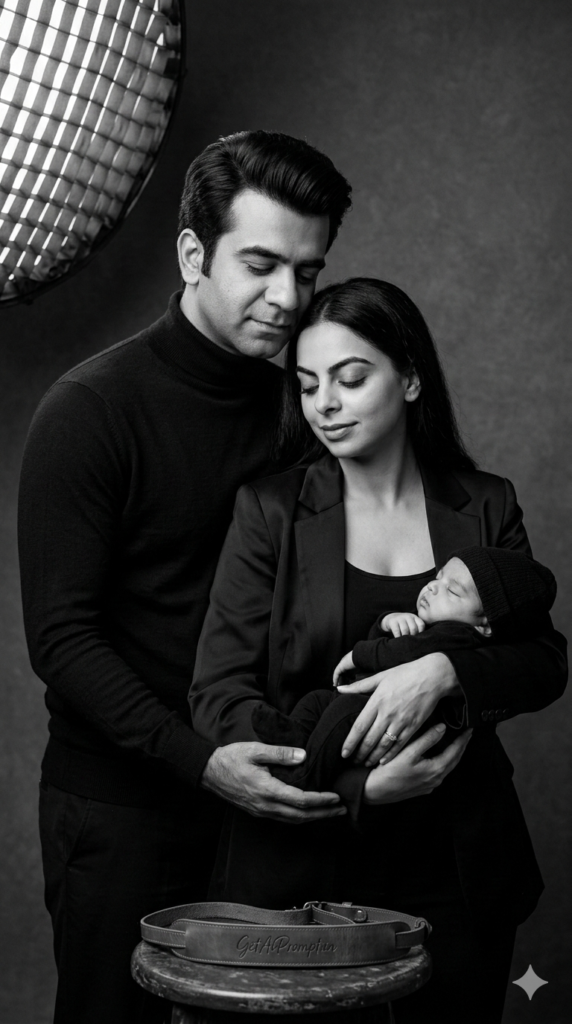 The Classic Rembrandt Chiaroscuro Intimacy Black and White AI Portrait