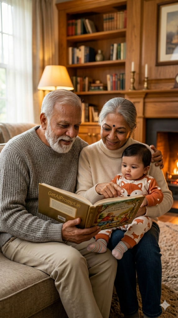 Storytime Legacy The Cozy Living Room Generational AI Portrait