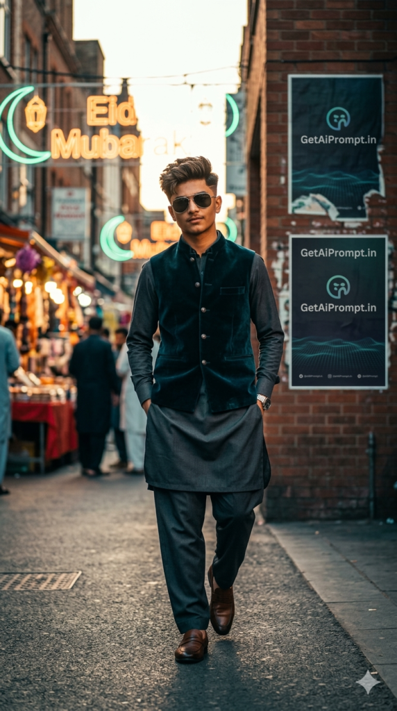 Modern Urban Festive Style Street Editorial Portrait